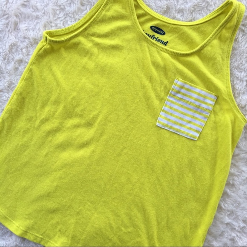 Old Navy green tank top w pocket size Medium 8